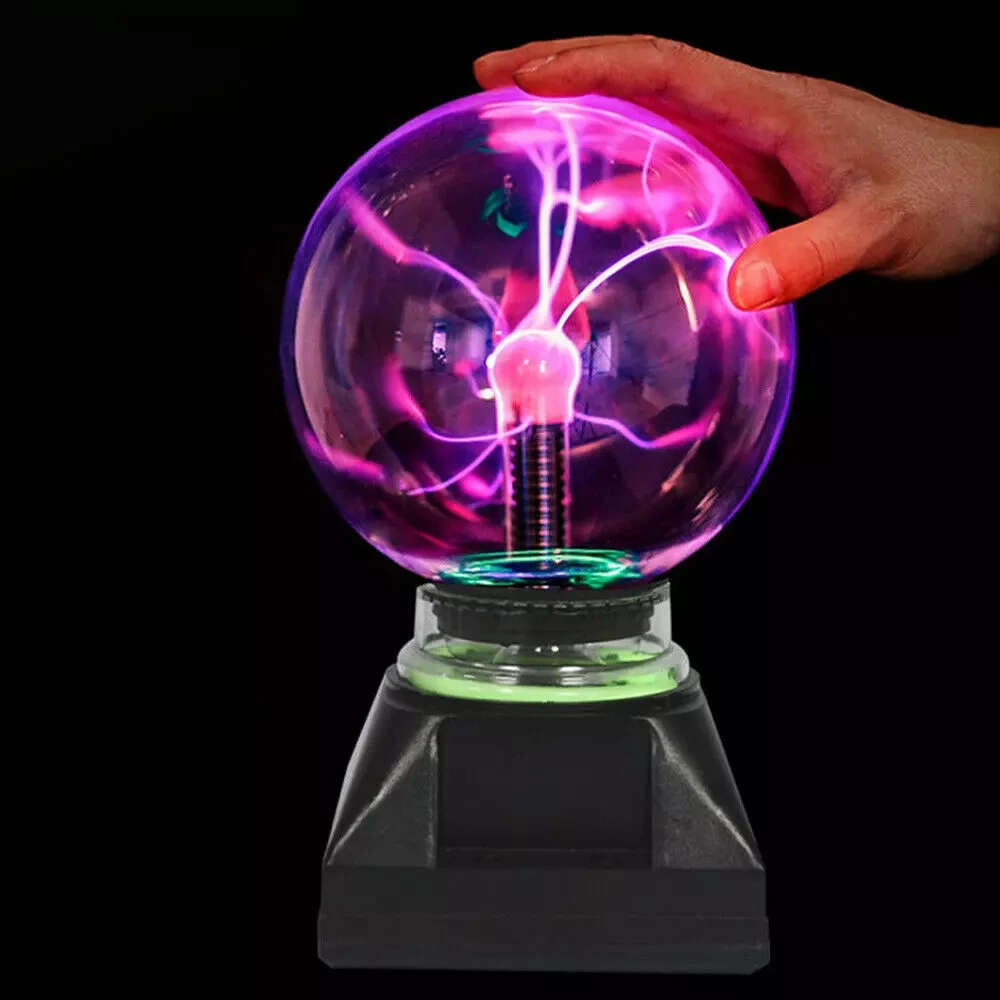 8in Plasma Ball Touch Activated Magics Globe Orb Table Lamp Sphere Nebula Light