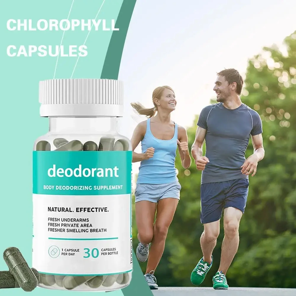 Deodorant Supplement 2 bottles Body Deodorizing Capsules 30 Capsules for Women