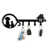 1pc Metal Wall Mounted Storage Rack Dog Cat House Design Key Holder, Wall Hanging Storage Key Holder Towel Rack Wall Hanging 4