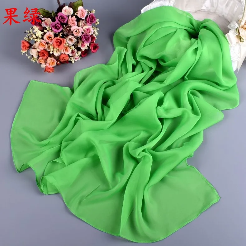 women's long chiffon scarf