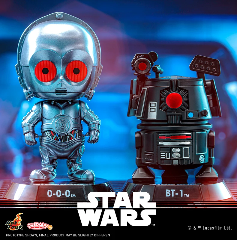 

OFFICIAL Hot Toys Star Wars 0-0-0&BT-1 COSBABY BOBBLE-HEAD Collectible Set Figure Colleciton Gifts