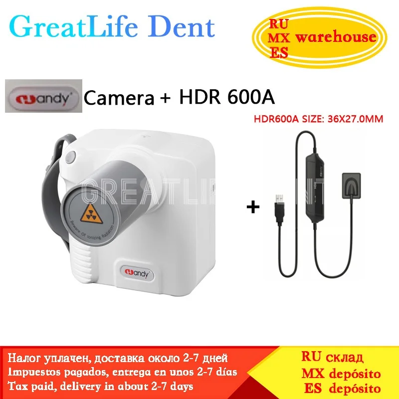 GreatLife 오리지널 하이퍼 라이트 디지털 무선 휴대용 치과 엑스레이 기계, Nanopix Rvg 센서 카메라, 멕시코 RU EU 재고 있음