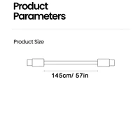 1,45 м USB C Зарядные устройства для телефонов Подставка Кабель 240 Вт Тип C Шнур для быстрой зарядки для телефонов Ноутбуков Скрывает Т-образный кронштейн Поддержка — изображение 2