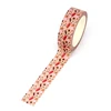 2023 NEW 1PC 10M/Lot Deco Vintage Red Toadstools Washi Tape for Journaling Stickers Adhesive Masking Tape Cute Stationery 3
