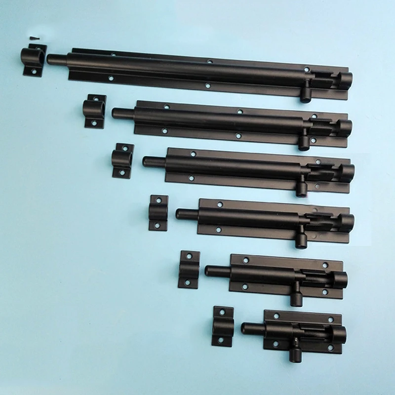 Thickened Door Lock Safety Slide Bolt Gate Latch Plug Aluminum Alloy Sturdy Multipurpose Anti-theft Various Size Door Bolts door latch