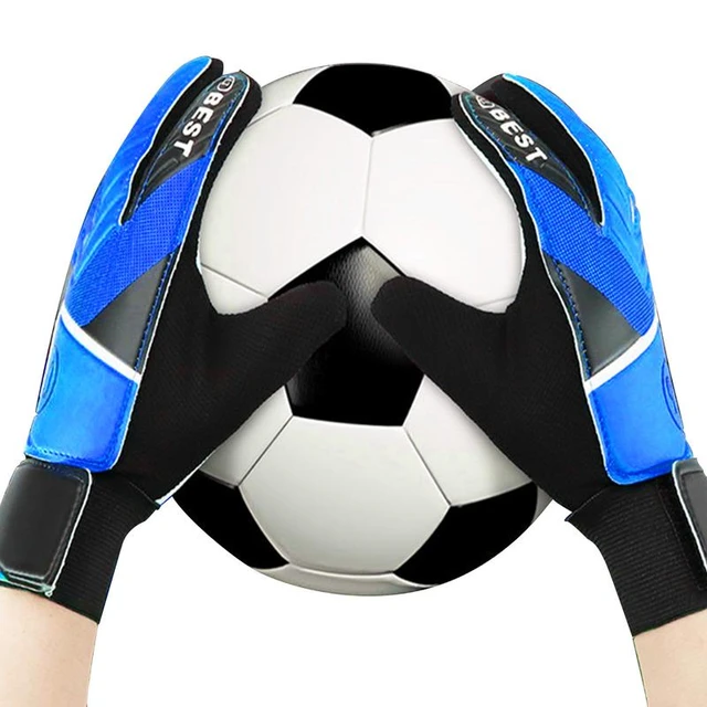Gants de gardien de but pour enfants, gants de football avec double  protection du poignet et matériau en latex antidérapant résistant à l'usure  pour