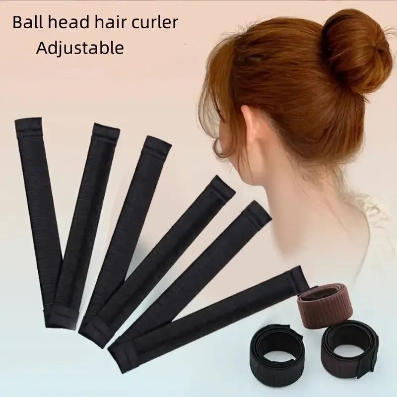 2 PCS Circle Hair Curler Low Ball Head Divine Tool Hair Accessory Lazy Person Tied Flower Bud Head Fluffy Curly Accessory, Hair Rollers