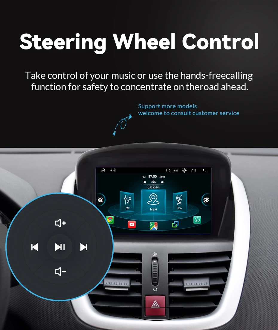 Android 14 Autoradio für Peugeot 408 308 308S 2012-2020 Kabelloses Carplay 8GB+128GB GPS Navi DSP AI Sprachsteuerung Multimedia Stereo – Detail 16
