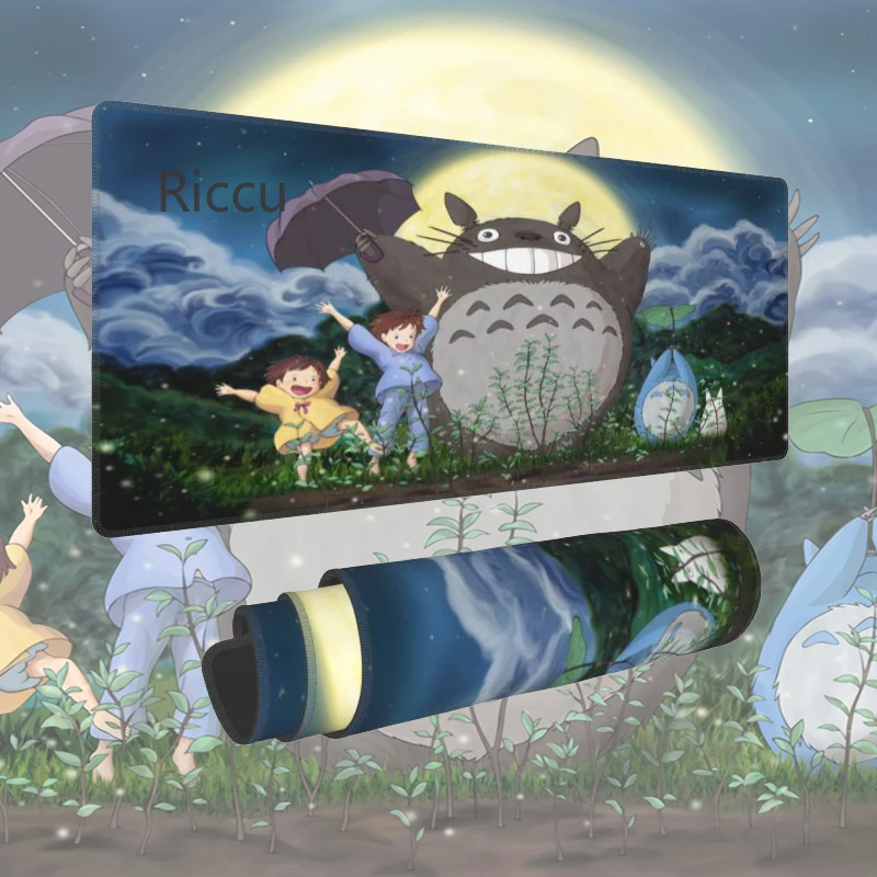 

Computer Gamer Keyboard Rubber Mouse Mat Totoro Desk Mousepad for PC Desk Pad Kawaii Pink 800x300mm Cute Large Gaming Mouse Pad