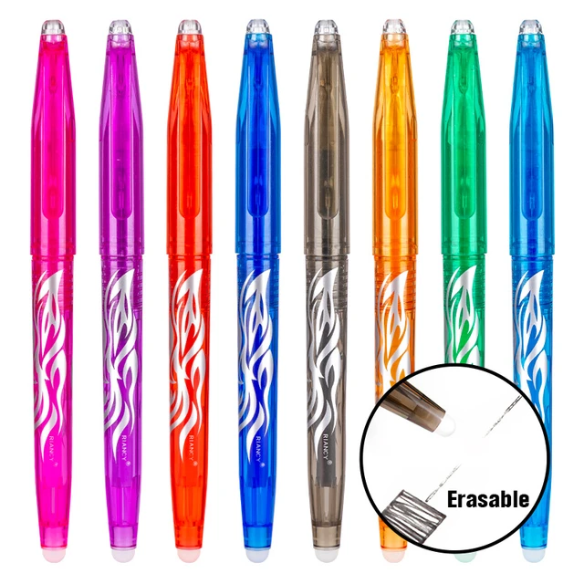 Erasable Gel Pen 0.5mm Nib Eraser Pen, Adult Kids Student School Office  Stationery Gifts - 8 Colors