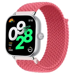 Braided Solo Loop Adjustable Nylon Sport Band Replacement Strap - 22mm (Pink Punch)