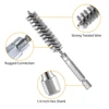 8-19mm 1/2" 3/4" 1" Copper Pipe Cleaner Set for Drill Wire Tube Machinery Cleaning Brush Rust Washing Polish Tool Soldering Tube 6