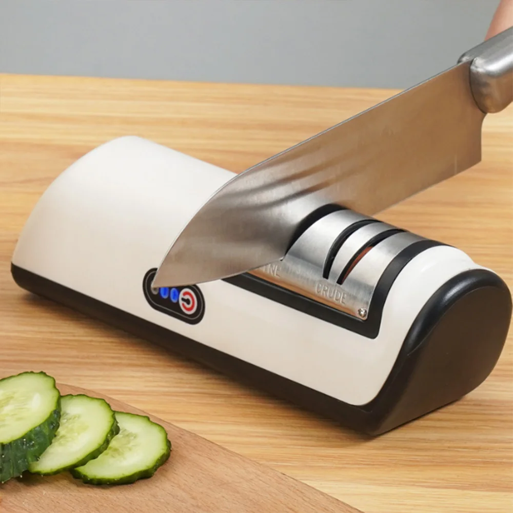 Kitchen Electric Knife Sharpener Multifunctional Automatic Professional 4 Gears Electric Knife Sharpener Kitchen Accessories