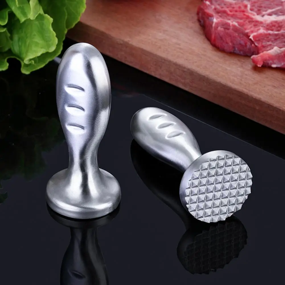 

Tenderize Meat Easily Stainless Steel Meat Tenderizer Hammer for Pork Chop Steak Ergonomic Kitchen for Tenderizing for Cooking