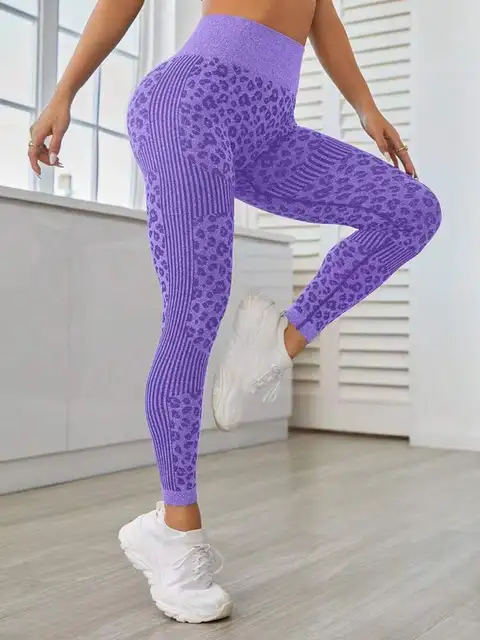 Leopard Print Seamless Leggings 2