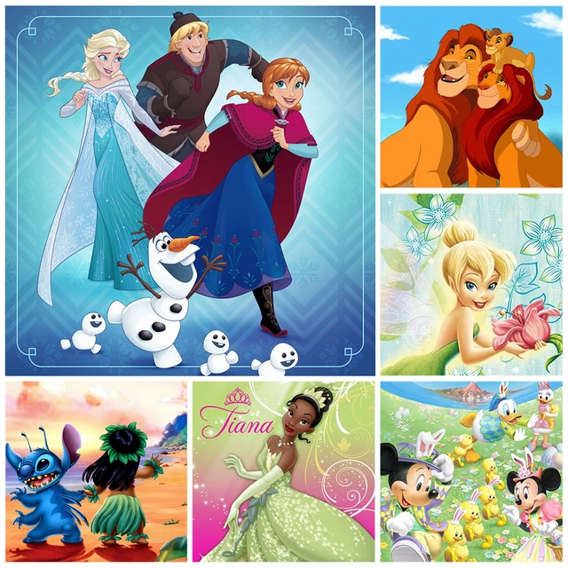 Pintura de diamantes de Lilo y Stitch de Disney, bordado de diamantes,  mosaico de Arte de dibujos animados, pasatiempos creativos, Kits de punto  de cruz, decoración del hogar - AliExpress