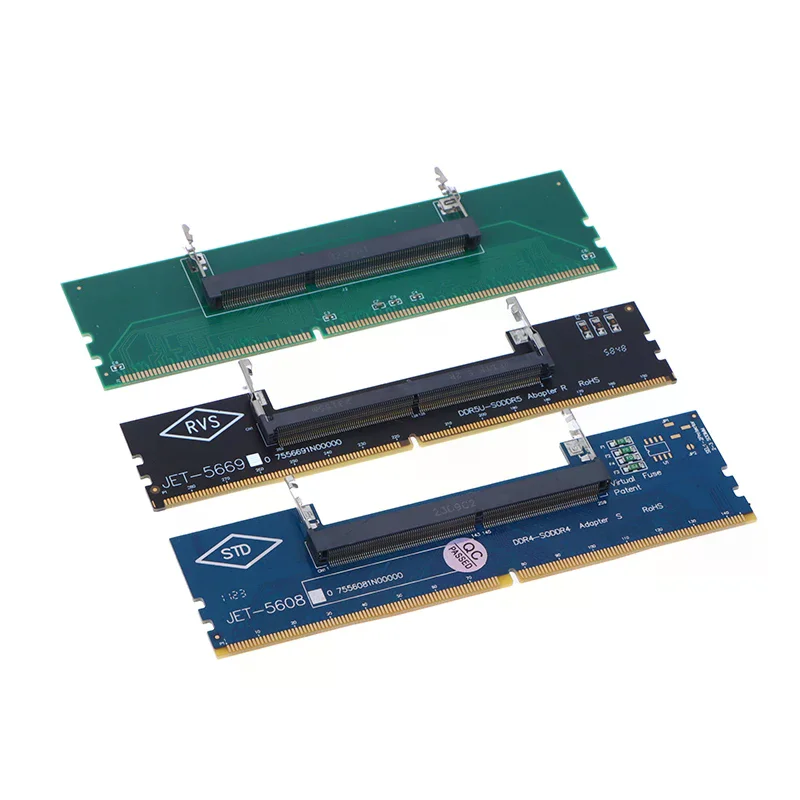 DDR3 DDR4 DDR5 노트북 SO-DIMM - 데스크탑 어댑터 카드 변환기 메모리 RAM 연결 어댑터