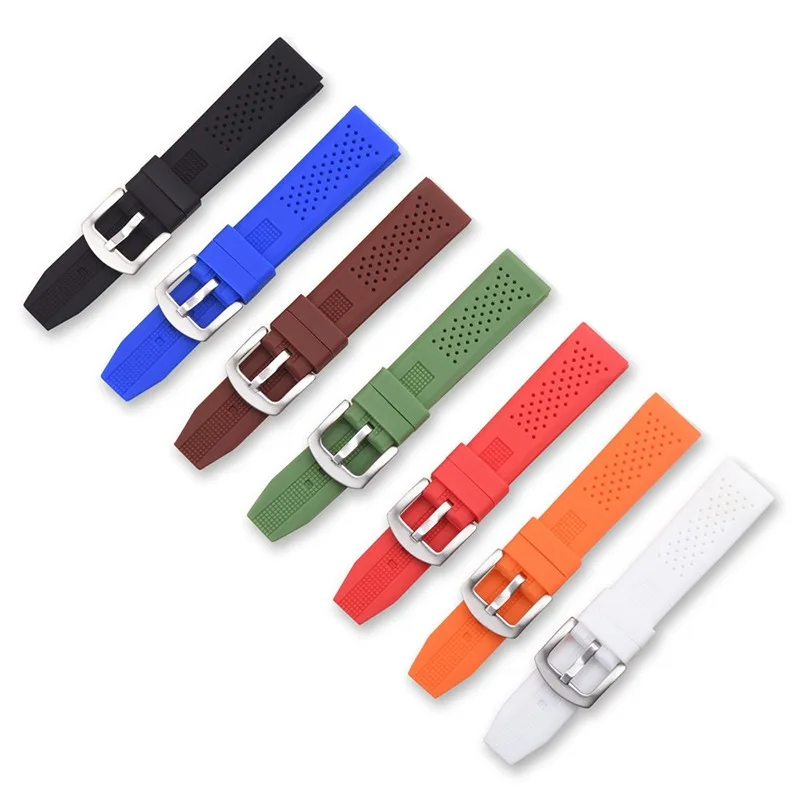 Breathable Silicone Waterproof Watchband Replacement Strap