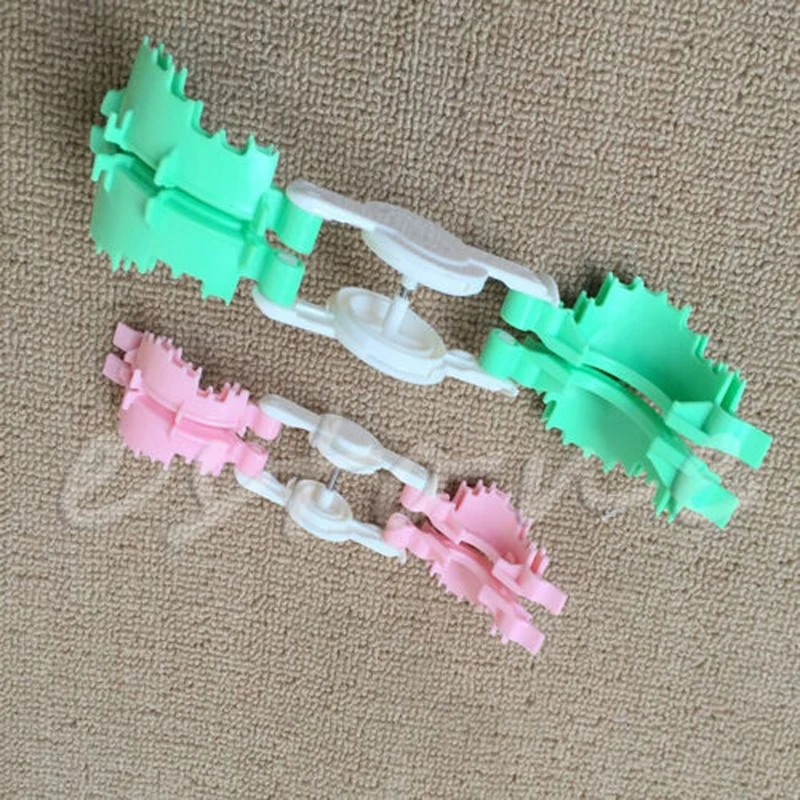 

2X Size L+S Heart Pom Pom Maker Baby Fluff Ball Knitting Craft Tool R7UB
