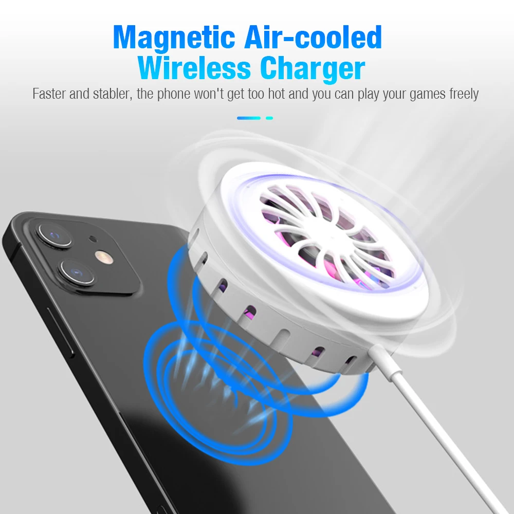 Chargeur Magnétique sans fil 15W Pour Iphone avec Refroidisseur – Magsafe-2