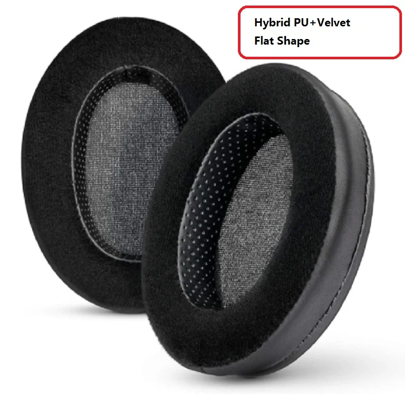 Flat Velvet Ear Pads Cushion for BRAINWAVZ HM5 Ear Pads Universal Large Over All Earpads 90*110mm Ear Cover Headphone
