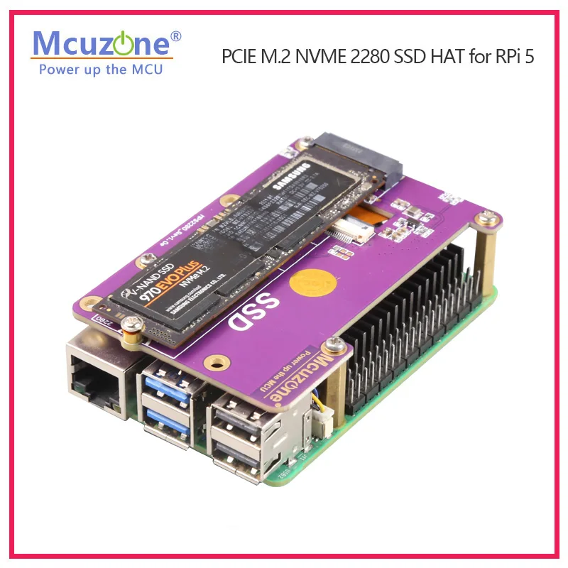 (��:MPS2280)Raspberry Pi 5�� PCIE M.2 NVME 2280 2230 2242 Gen3 SSD ����