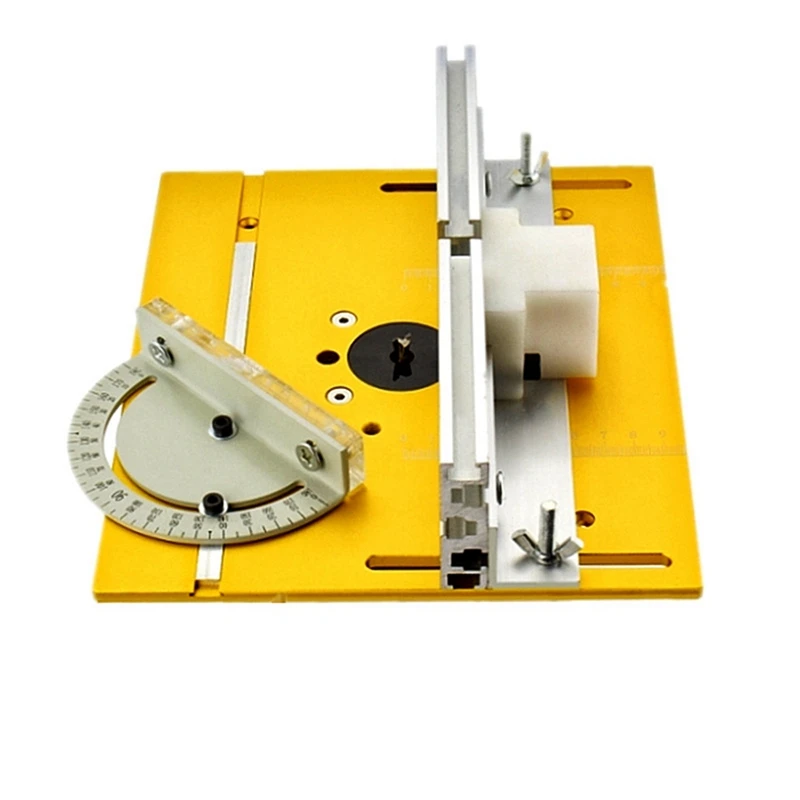 

Router Table Insert Plate Miter Gauge For Woodworking Benches Table Saw Multifunctional Trimmer Engraving Machine