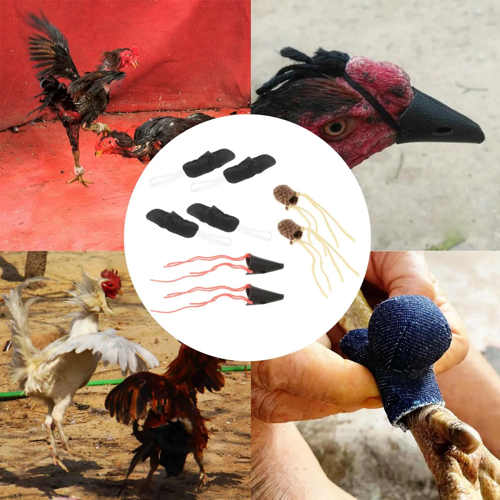 Fighting Foot Cover Safety Protective Accessories Animals Fighting Supplies Rooster Mitt fighting Foot Cover