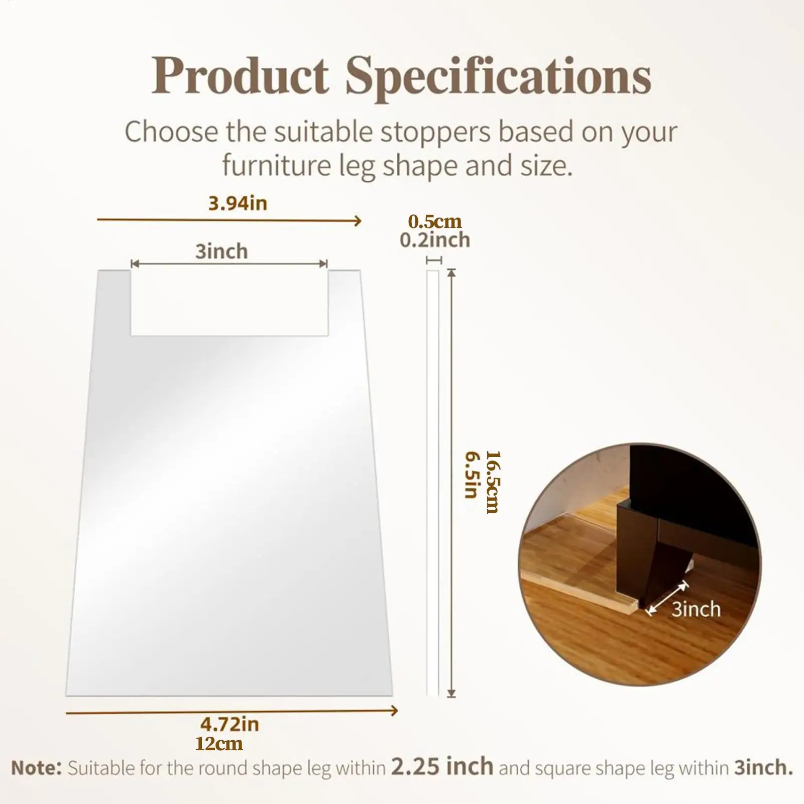 Furniture Wall Protectors 2 Pieces Clear Acrylic Bumper Bed Wall Bumper For Socket Sofa Bed Cabinet Apartment Home Hotel Floor