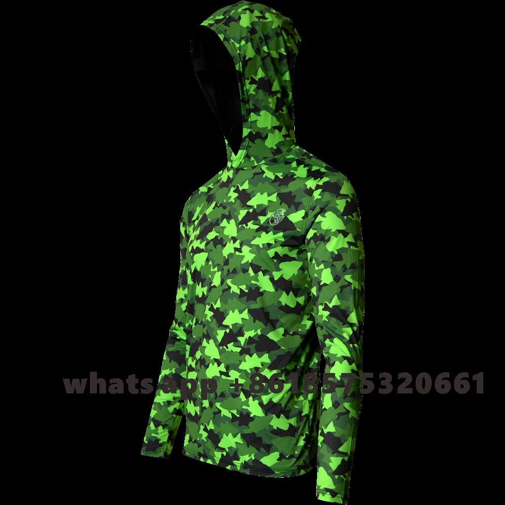 

Fishing Apparel Outdoor Long Sleeve T-shirt With Hood Sun Protection Breathable Angling Clothing Fishing T-shirt Uv 2023