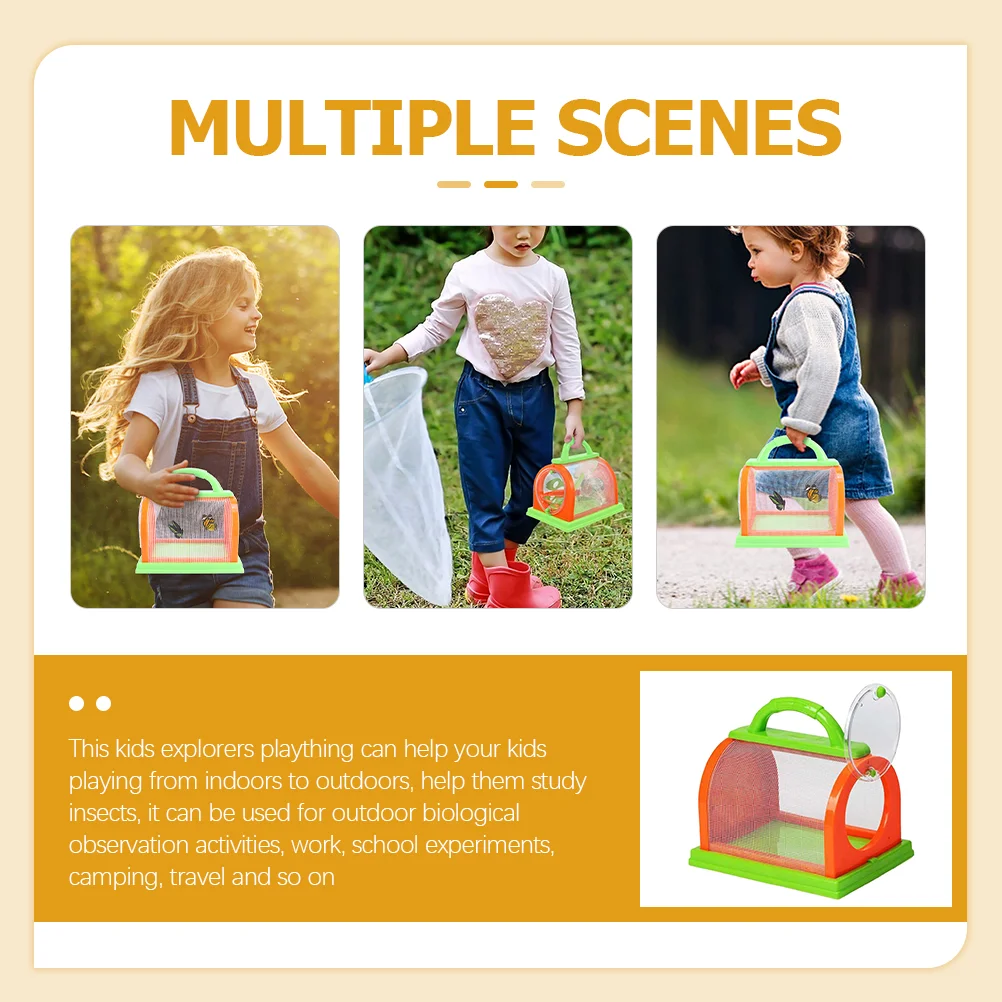 Toys Children’s Insect Cage Bug for Kids Puzzle Containers Exploration Camping Outdoor Insects Holders Cases 6