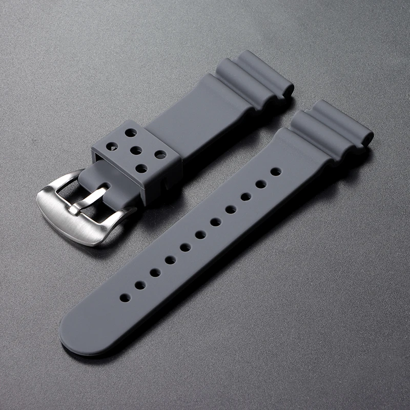 Water-Resistant Silicone Watchband Strap