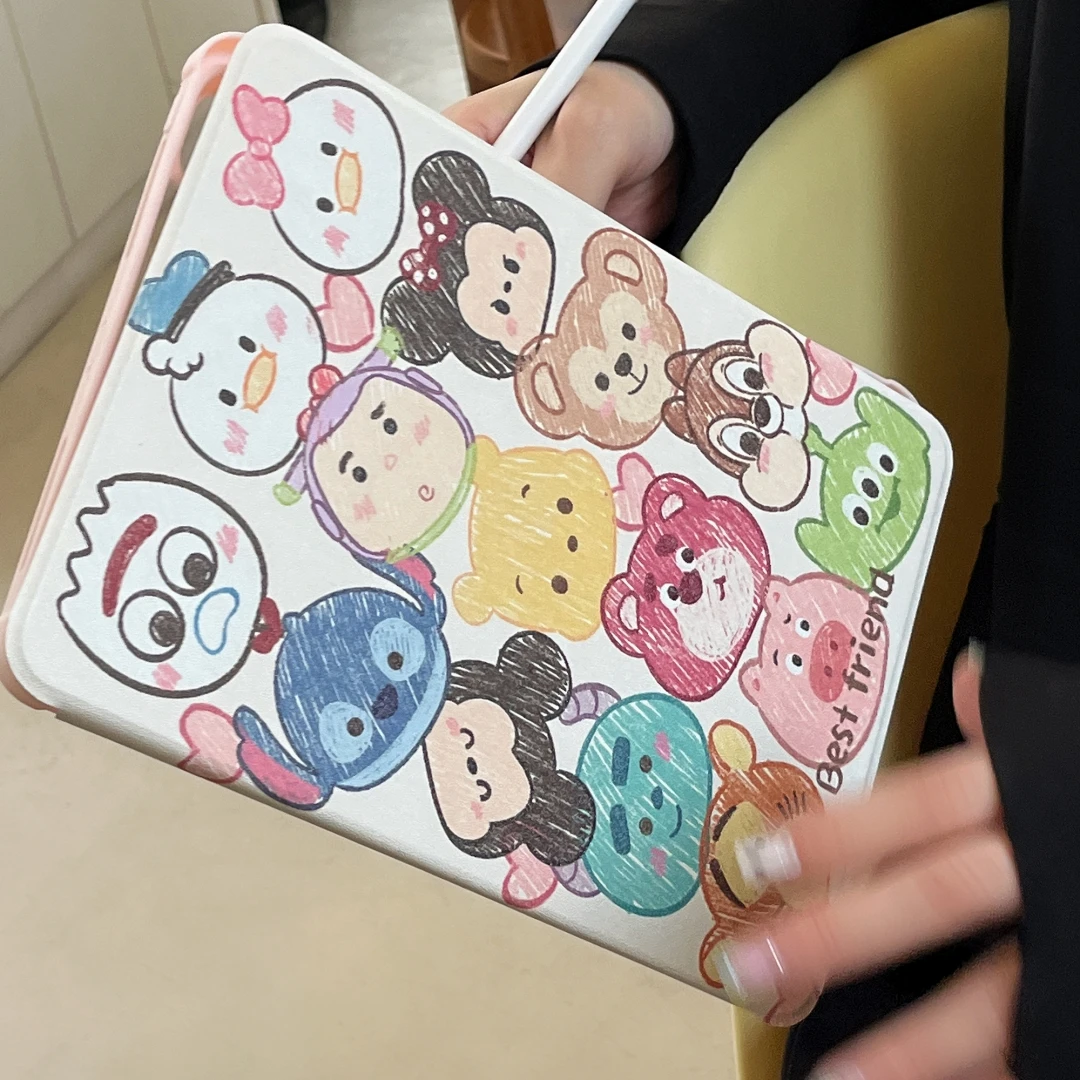 Colorful Cartoon Character Tablet Case For iPad