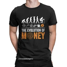 Camiseta de Bitcoin para hombre y mujer, camisa de evolución del dinero, BTC, Crypto, Cryptocurrency, Blockchain, camisetas de Manga gráfica