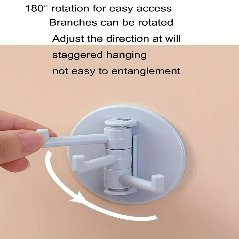 10PC Non-punching Cute Hook Bathroom Bedroom Door Back Coat Hook Kitchen Traceless Sticky Triple Random Delivery self adhesive hooks multifunctional hooks kitchen hook self adhesive wall hooks suction cup hook heavy duty hooks