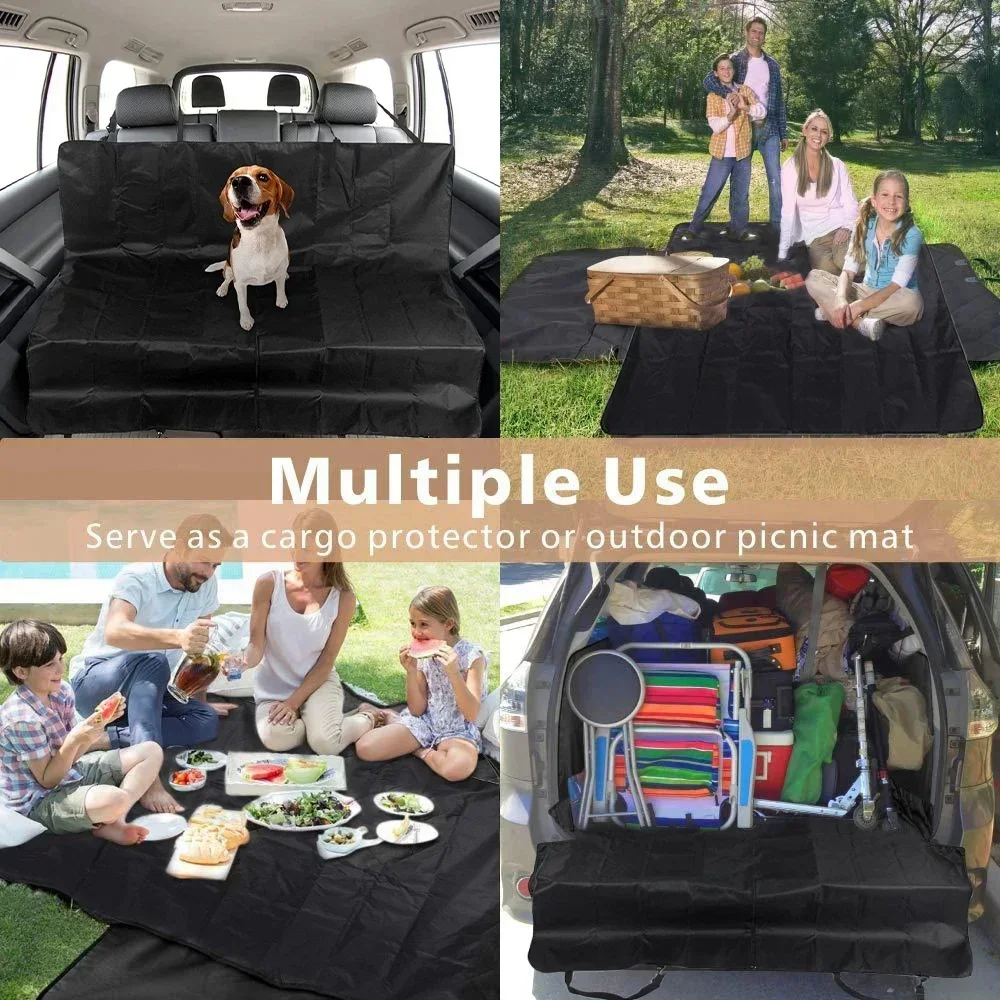 Funda para asiento trasero de coche, manta para perro, hamaca, Pup, almohadilla de viaje, Protector duradero para mascotas, almohadillas impermeables para coche, camión, SUV 5