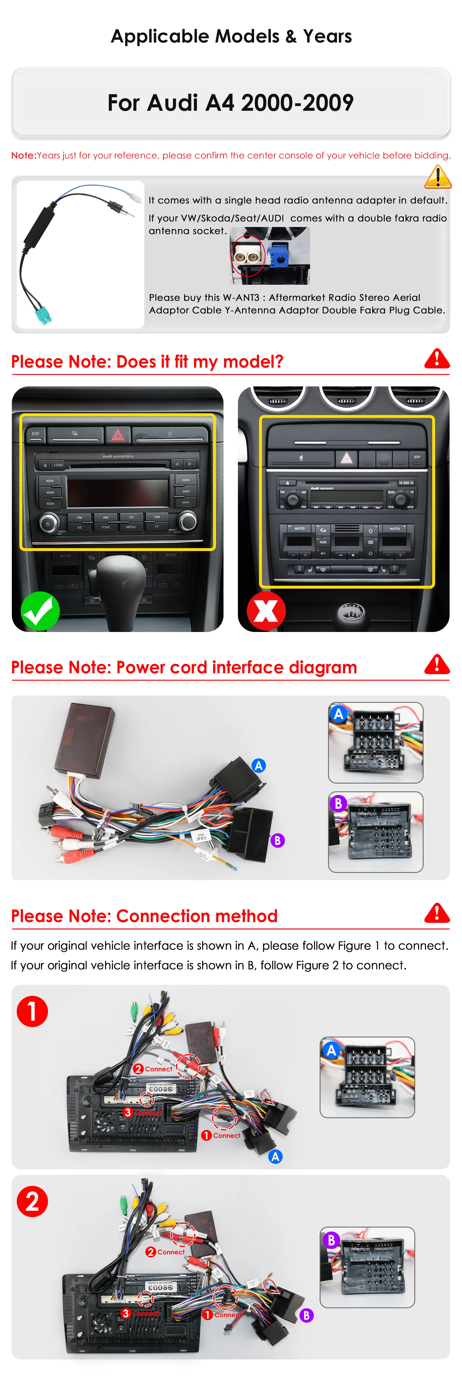 8G+256G AURAAI 2K Bildschirm für Audi A4 2 3 B6 B7 S4 RS4 2000-2009 Autoradio CarPlay Android Auto 4G WIFI GPS BT DSD ADAS Dual-Mikrofon – Detail 2