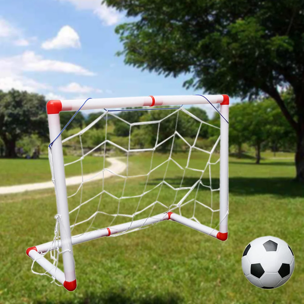 

Portable Soccer Goal Set Net and Toys Soccer Goals Toys with Air Pump for Children Kids 56cm