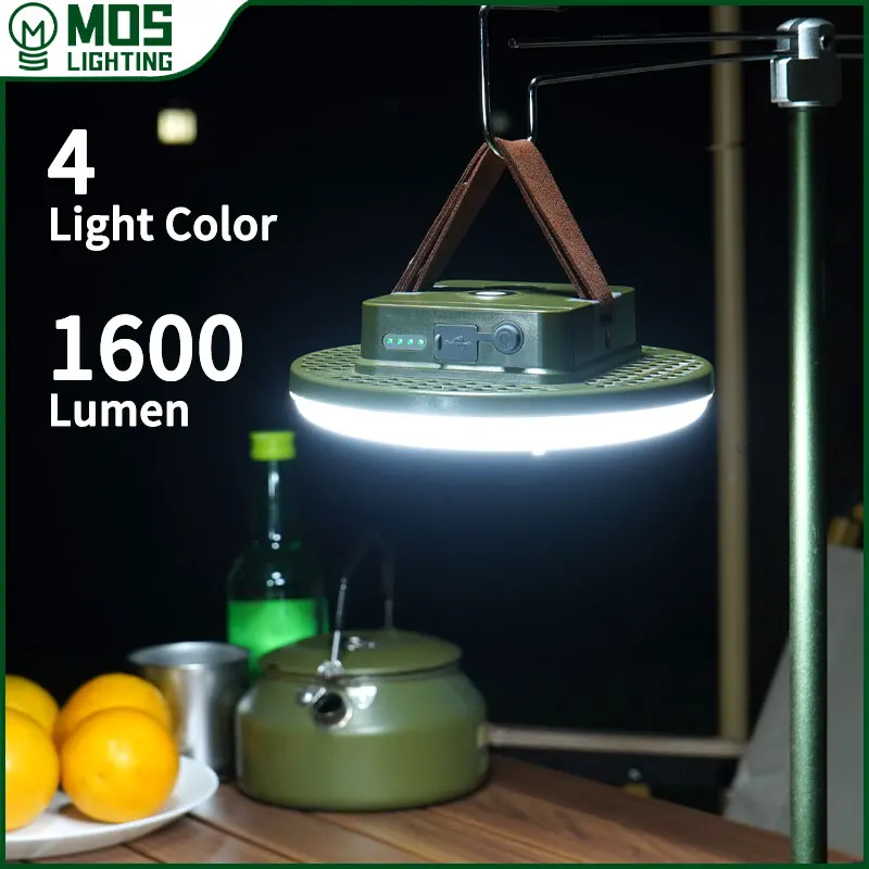 Portable Lanterns Camping Light Camping Lamp Camping Lantern Emergency Lights MOSLIGHTING Camping Lantern Portable LED Tent Light Rechargeable Searchlight Outdoor Emergency Light Waterproof Hang Night Lamp