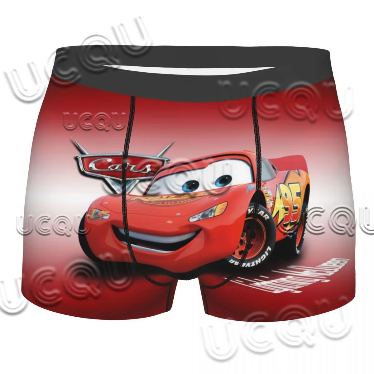 2025 New Disney Cars Lightning McQueen Underwear Men's And Women's Sports Underwear Outdoor Summer Beach Shorts Underwear 3
