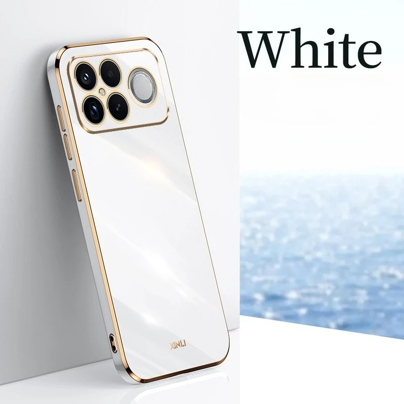 Luxury Electroplated Silicone TPU Case in Straight-Edge Design