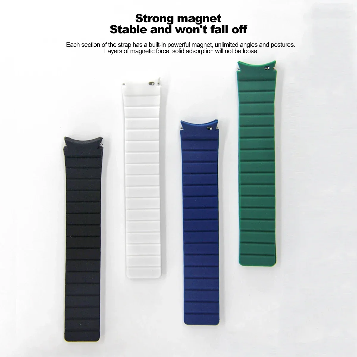 Seamless Silicone Magnetic Watch Strap