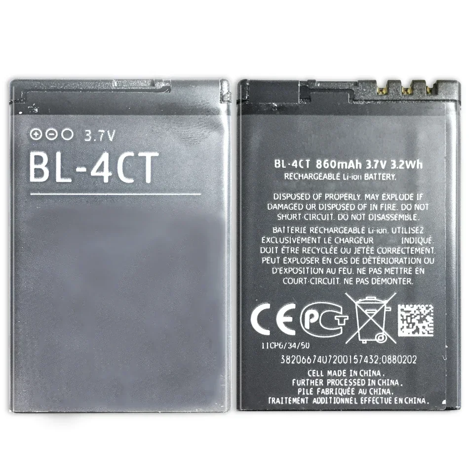 BL-4CT BL4CT BL 4CT перезаряжаемый литиевый аккумулятор для телефона Nokia 5630 5300XM 6730C 7212C 7210C 7310C 7230 X3-00 2720F 6702S