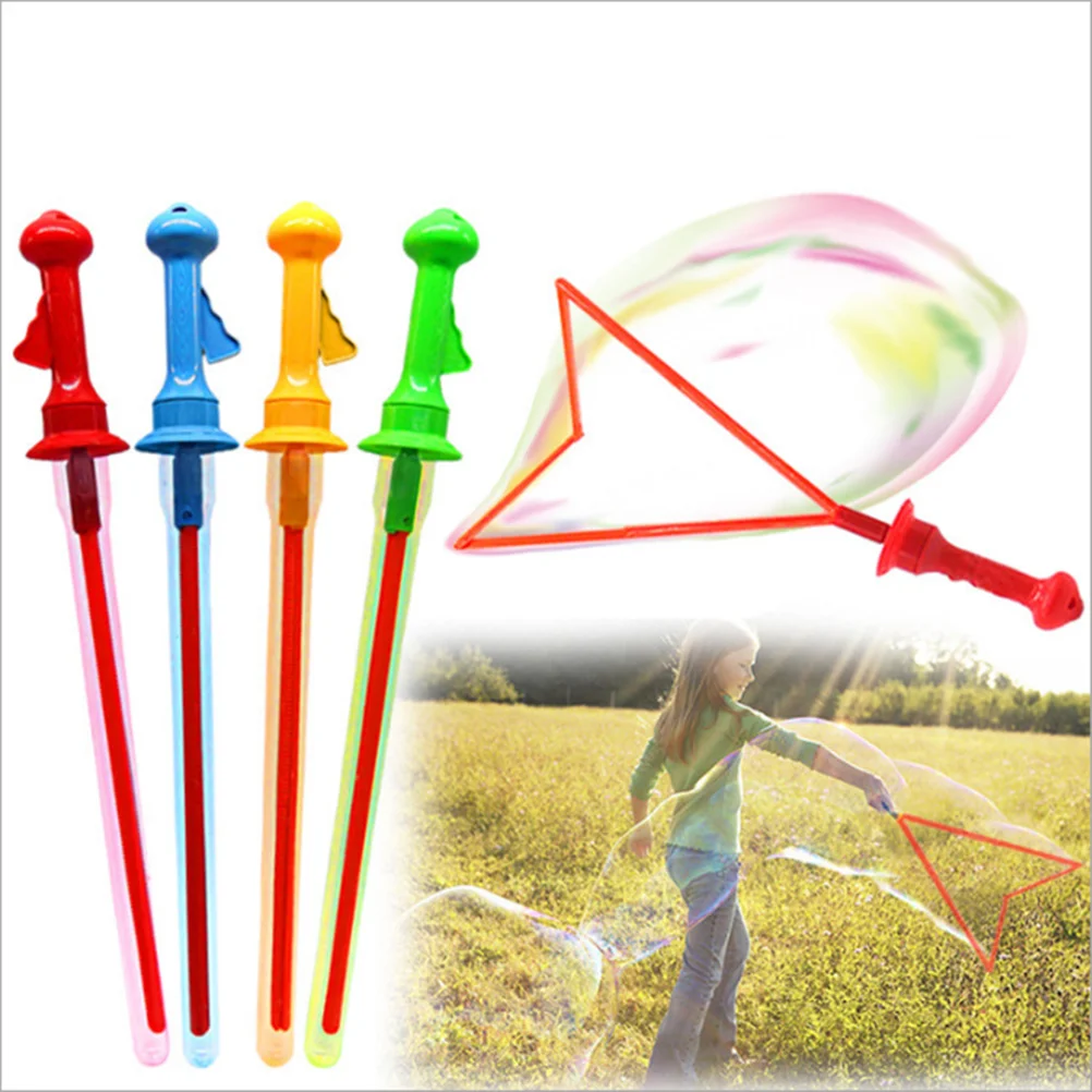 45cm Western Sword Shape Bubble Wand Sticks Bubble Maker Outdoor Party Favor Birthday Gift Random Color 10x14 13x18 lavender embroidery bag jewelry packaging bag wedding party candy bags favor pouches drawstring gift bags 10pcs lot