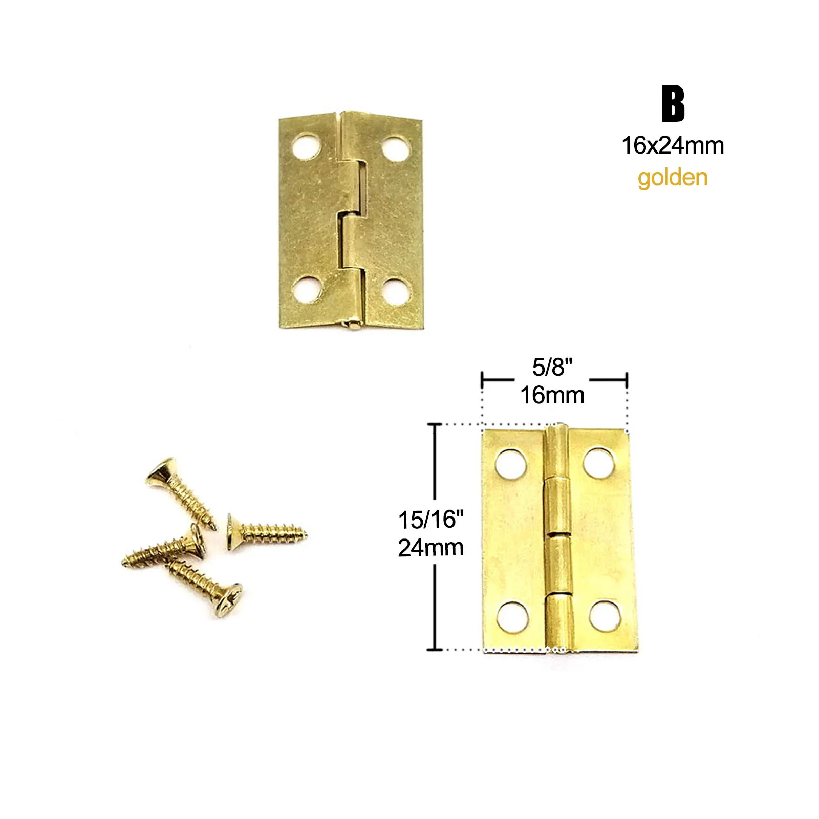 12 stücke Mini Heavy Duty Verlängert Schmetterling Schmuck Truhe Geschenk Holz Musik Box Wein Fall Puppenhaus Schrank Tür Scharnier mit Schraube – Detail 17