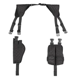 Stealth Underarm Double Magazine Pistol Holster (Black Gun Holster)