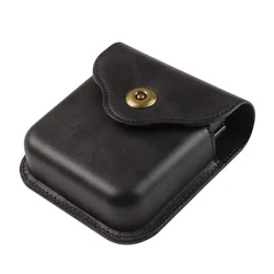 Leather Flip Case with Magnetic Closure and Metal Button - Stylish and Durable Protection for MOTO Razr 2019 (Black)
