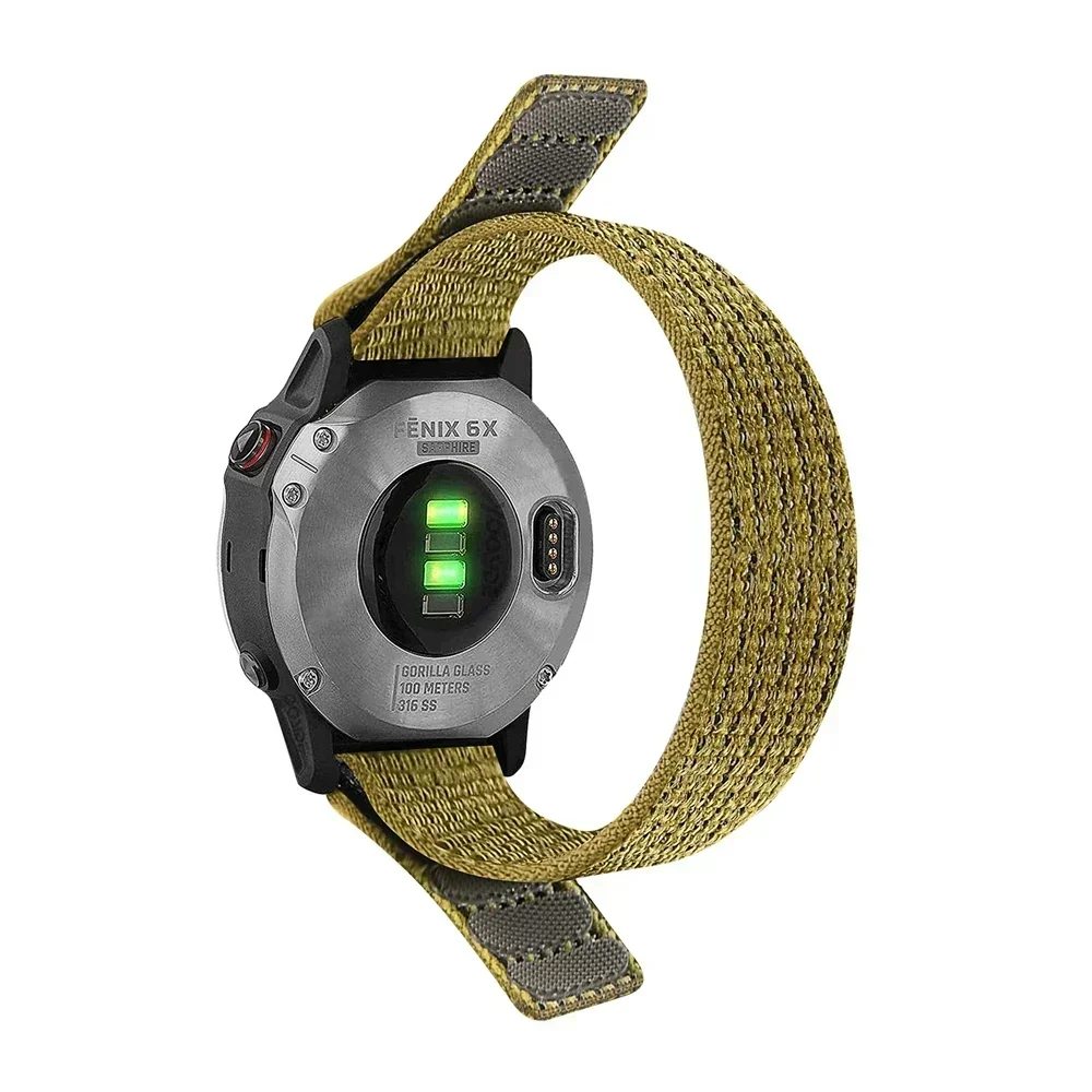 Premium Nylon Hook and Loop Strap for Smartwatches – Adjustable and Durable Watch Band Bracelet