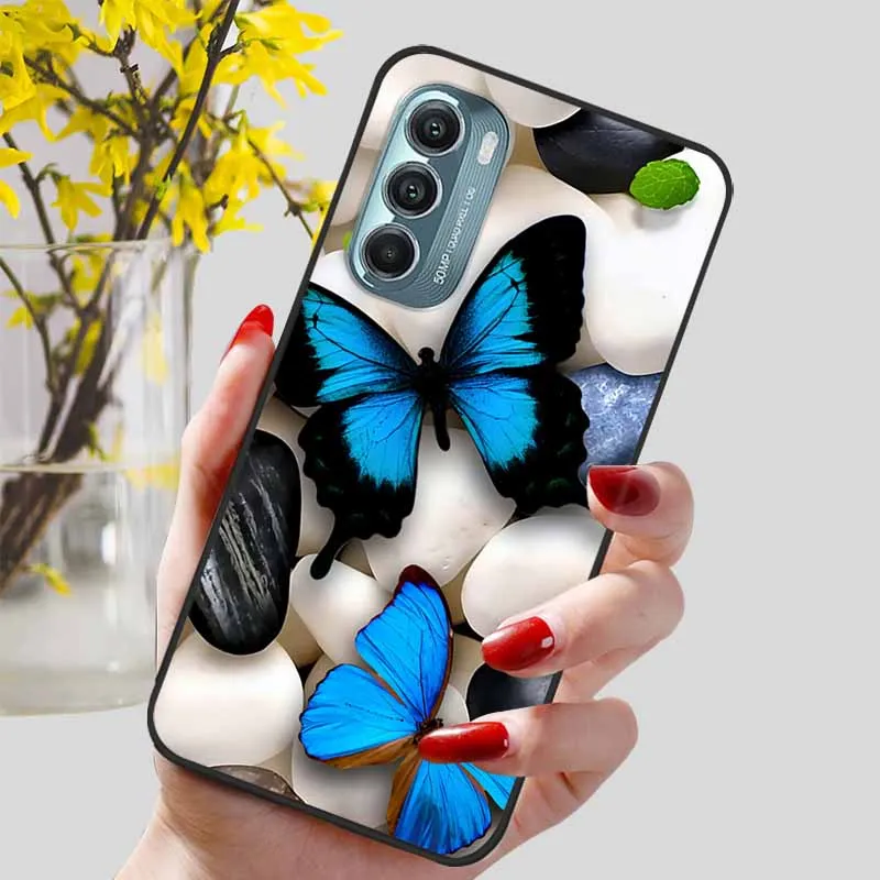 Elegant Black TPU Silicone Phone Cover - Fashion Luxury Cute Protector with Soft Bumper Design
