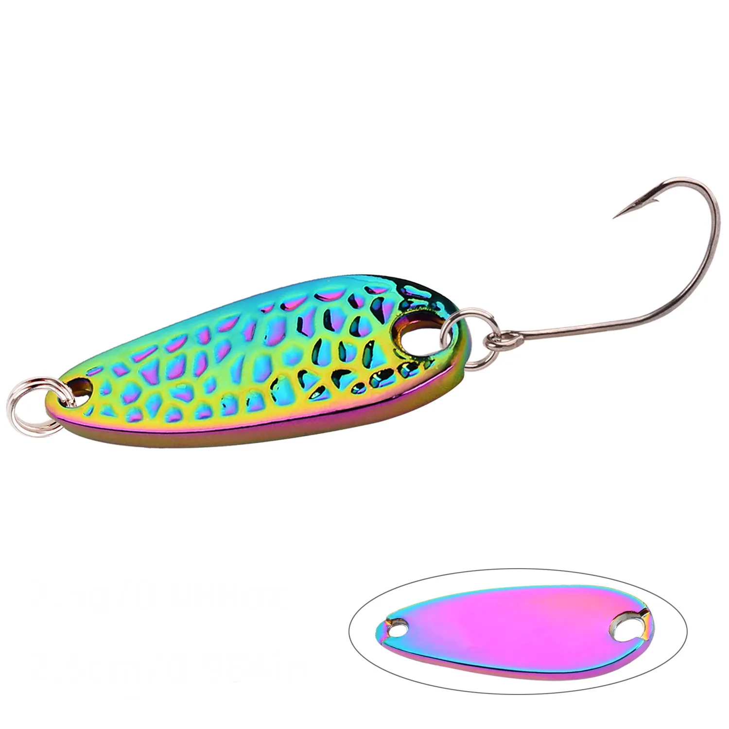 Metal Spoon Lure 2.5G 3.5G 5G 7G Spoon Bait Copper Stream Metal Fishing Lure Per Trota Chub Persico Salmone